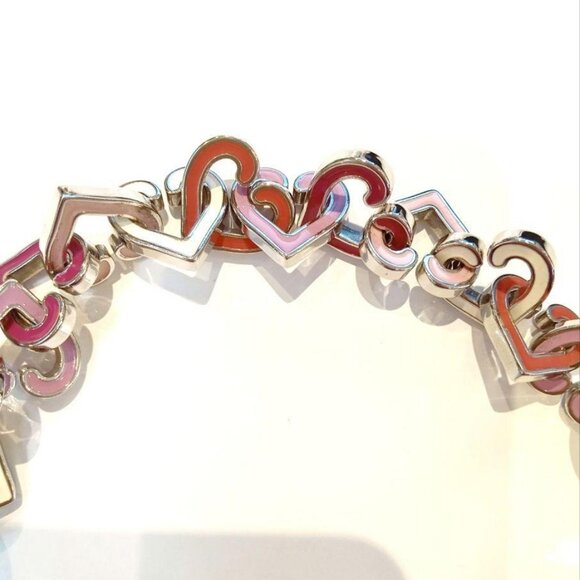 Authentic CHANEL CC Medium Classic Flap Lambskin Quilted Pink Valentine Handbag - Picture 9 of 11